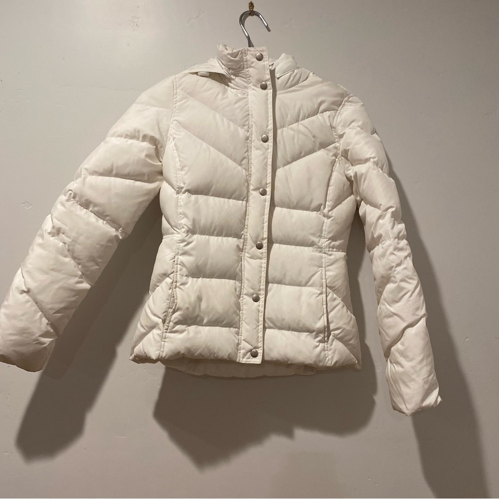Jcrew Womens puffer white jacket down Small